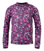 Kids' Wicked Warm Midweight Long Underwear, Top Print - US 7091