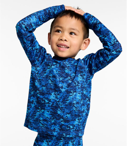 Kids' Wicked Warm Midweight Long Underwear, Top Print - US 7091