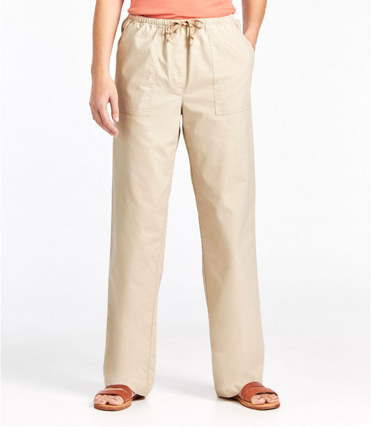 Women's Sunwashed Canvas Pants, High-Rise Straight-Leg - US 0431