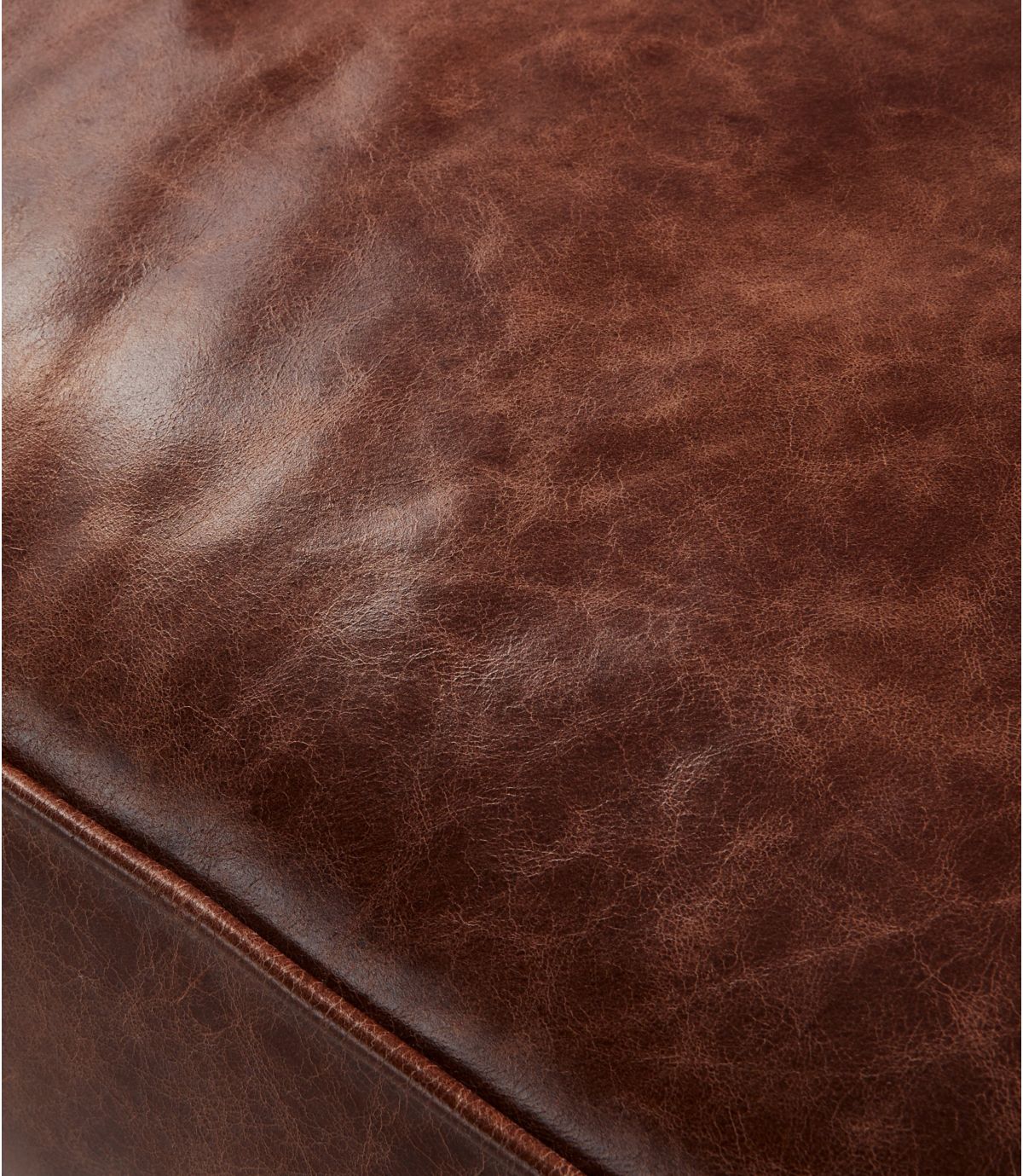 Bean's Leather Lodge Ottoman - US 2259