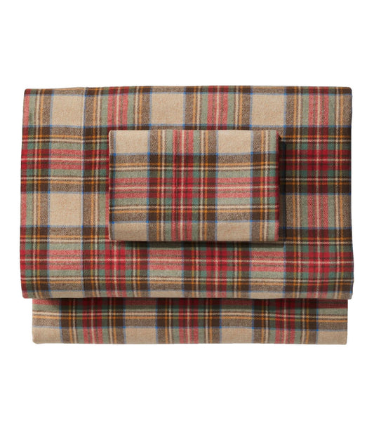 Heritage Chamois Flannel Sheet Collection, Plaid - US 0390