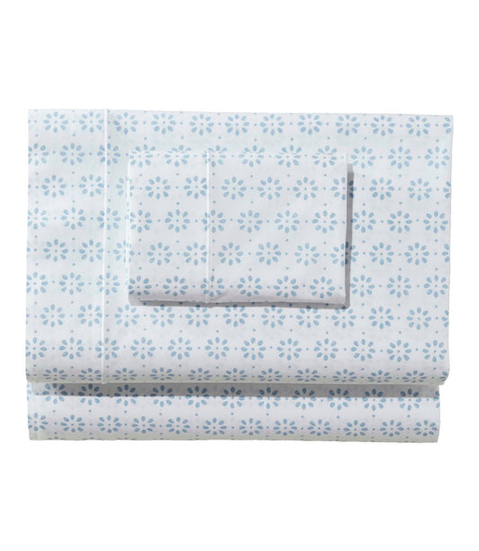 Sunwashed Percale Sheet Collection, Print - US 0714