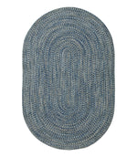 All-Weather Braided Rug, Concentric Pattern Oval - US 9663