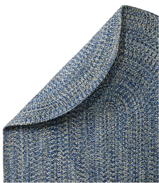 All-Weather Braided Rug, Concentric Pattern Oval - US 9663