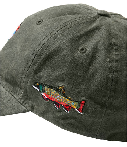 Adults' MIF&W Waxcloth Hat, Brook Trout - US 4307