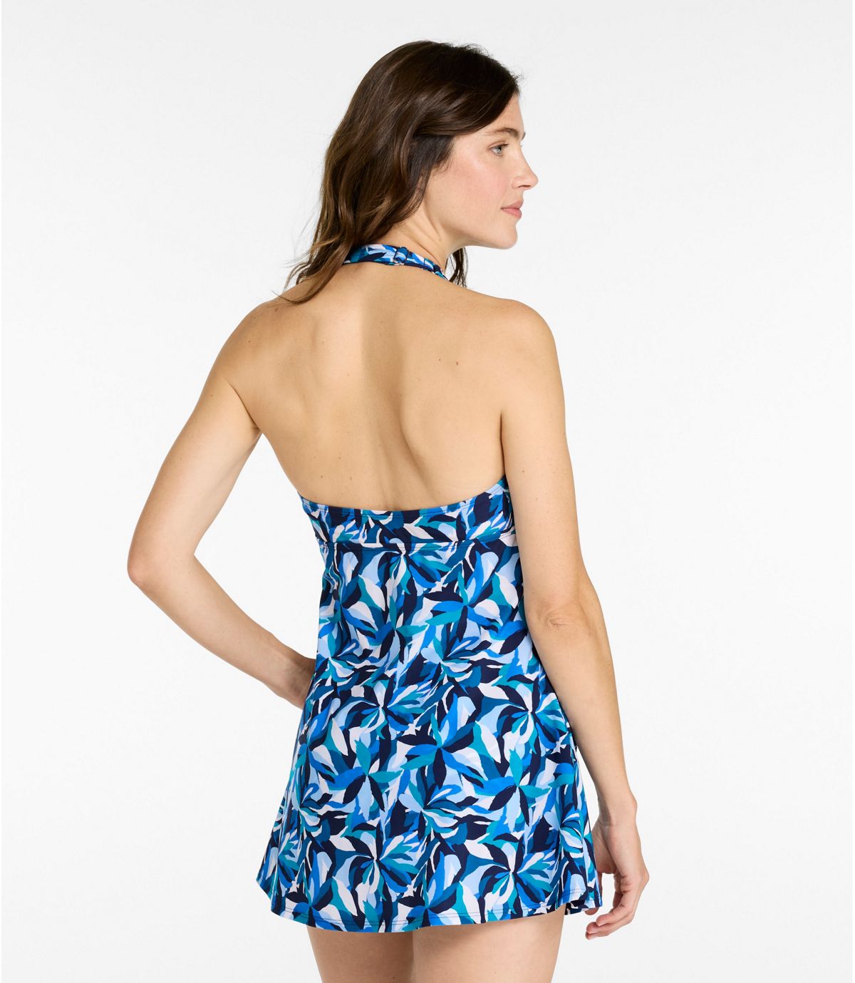 Women's Shaping Swimwear, Clasp Halter Dress Print - US 7766