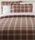 Heritage Chamois Flannel Comforter Cover Collection, Plaid - US 5448