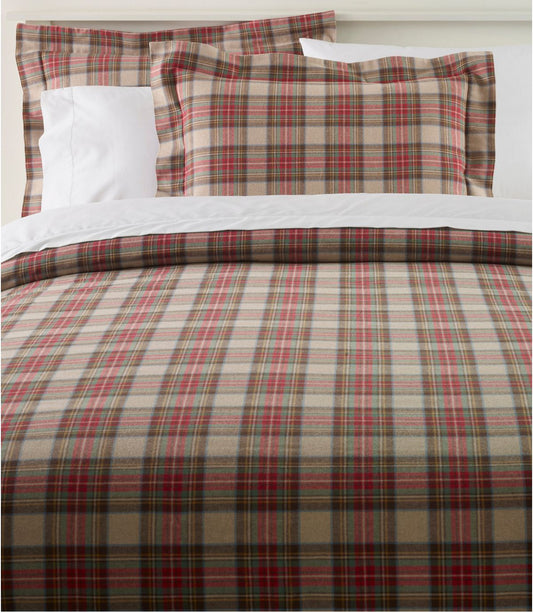 Heritage Chamois Flannel Comforter Cover Collection, Plaid - US 5448