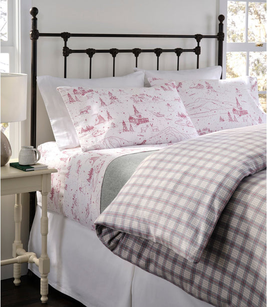 Heritage Chamois Flannel Comforter Cover Collection, Plaid - US 5448