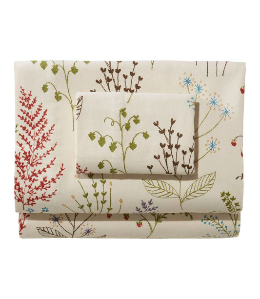 Botanical Floral Flannel Sheet Collection - US 7498