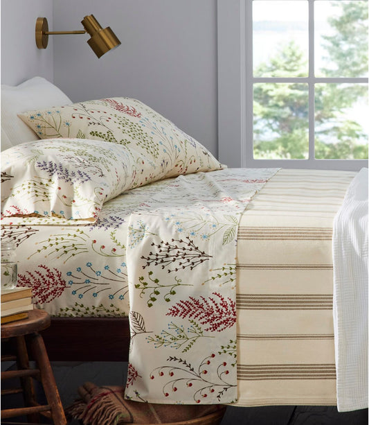 Botanical Floral Percale Sheet Collection - US 0582