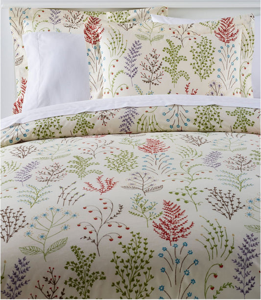 Botanical Floral Percale Comforter Cover Collection - US 8156