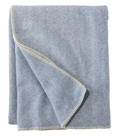Washable Wool Blanket, Herringbone - US 4938