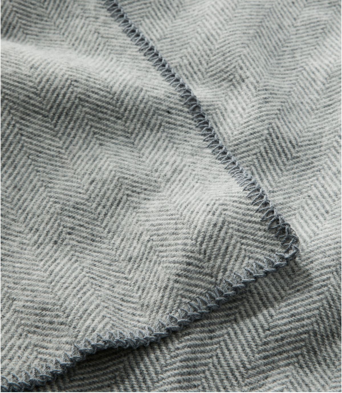 Washable Wool Blanket, Herringbone - US 4938