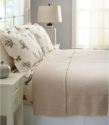 Washable Wool Blanket, Herringbone - US 4938