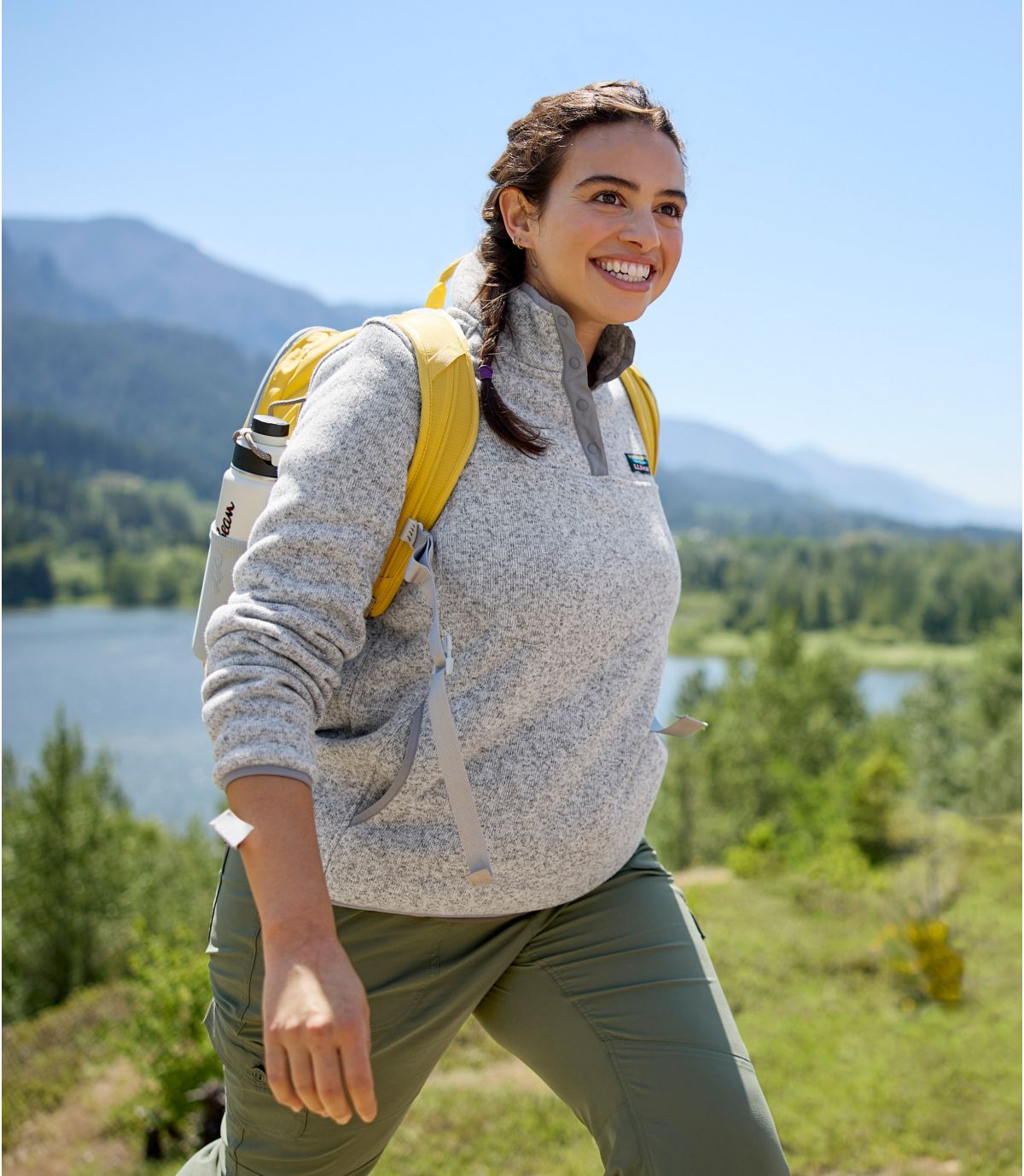 Women's L.L.Bean Sweater Fleece Pullover - US 6819