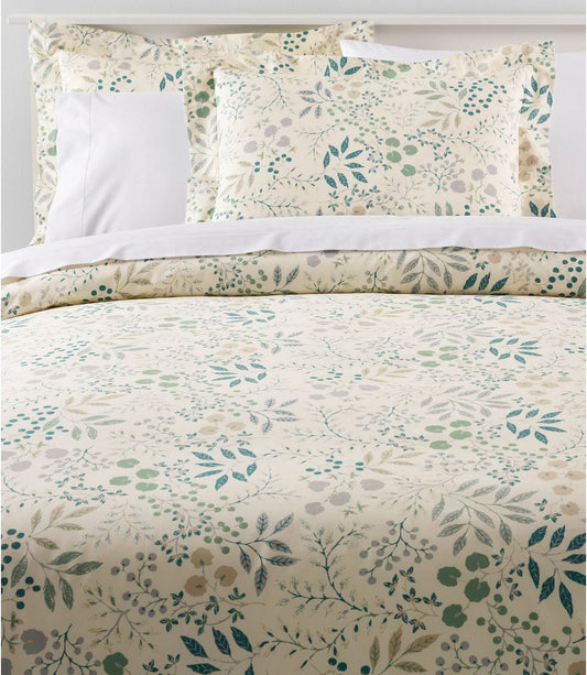 280-Thread-Count Pima Cotton Percale Comforter Cover Collection, Print - US 0732