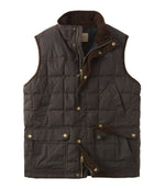 Men's L.L.Bean Upcountry Waxed Cotton Down Vest - US 0127