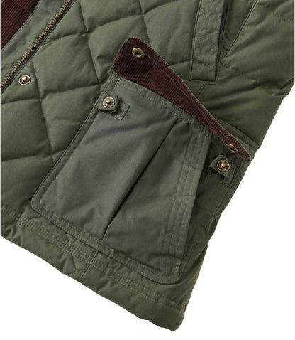 Women's L.L.Bean Upcountry Waxed Cotton Down Vest - US 8714