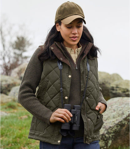 Women's L.L.Bean Upcountry Waxed Cotton Down Vest - US 8714