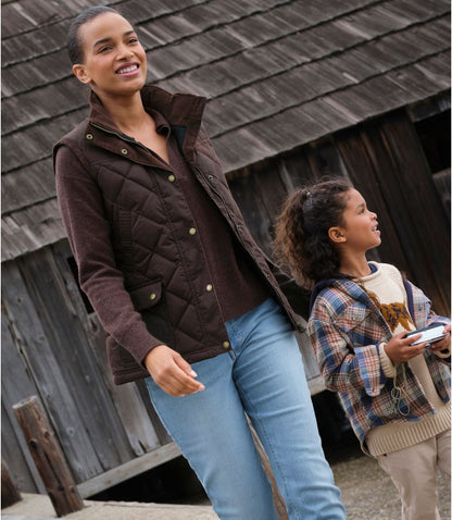 Women's L.L.Bean Upcountry Waxed Cotton Down Vest - US 8714