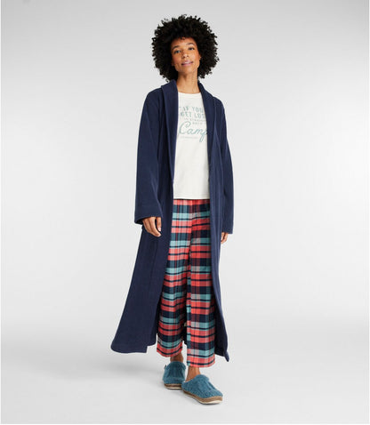 Women's Winter Fleece Robe, Wrap-Front - US 3893