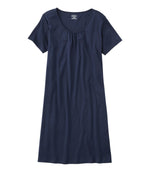 Women's Supima® Nightgown, Short-Sleeve - US 9653