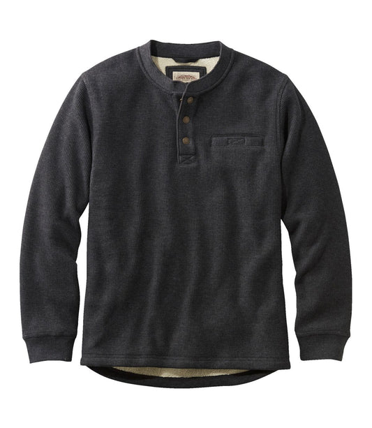 Men's Katahdin Iron Works® Bonded Waffle Fleece Henley - US 8014