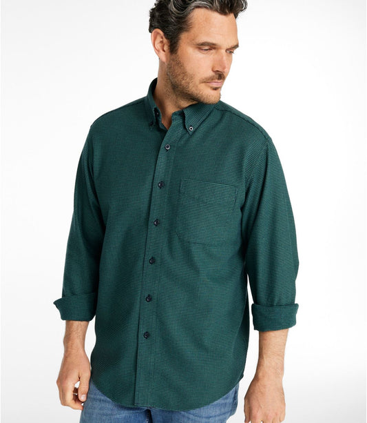 Men's Wicked Good Flannel Shirt, Traditional Fit, Houndstooth - US 5021