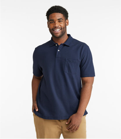 Men's Premium Double L® Polo, Hemmed Short-Sleeve with Pocket - US 2767