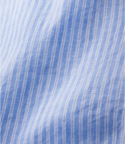 Women's Premium Washable Linen Shirt, Tunic Stripe - US 2994