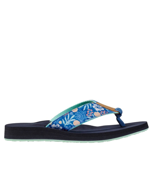 Women's Maine Isle Flip-Flops, Woven Print - US 0254