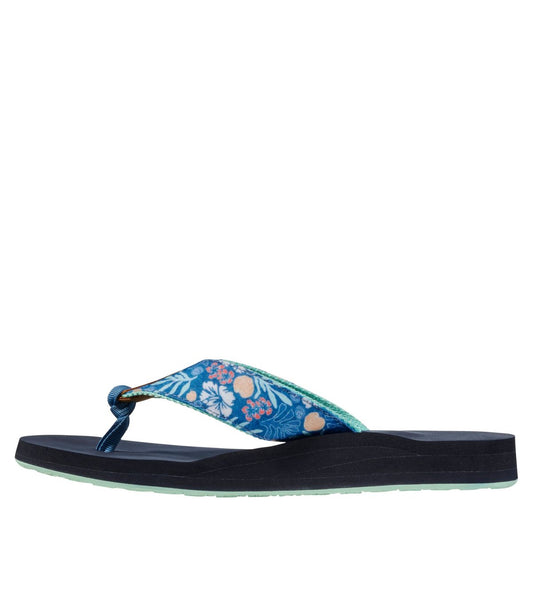 Women's Maine Isle Flip-Flops, Woven Print - US 0254