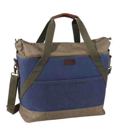 Insulated Waxed-Canvas Tote, Large - US 8568