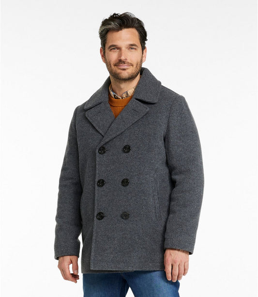 Men's L.L.Bean Wool Peacoat - US 9138