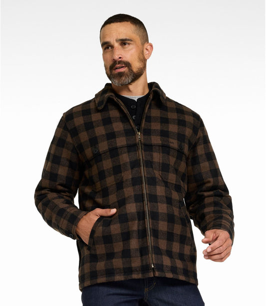 Men's Maine Guide Zip-Front Jac-Shirt with PrimaLoft, Plaid - US 4259