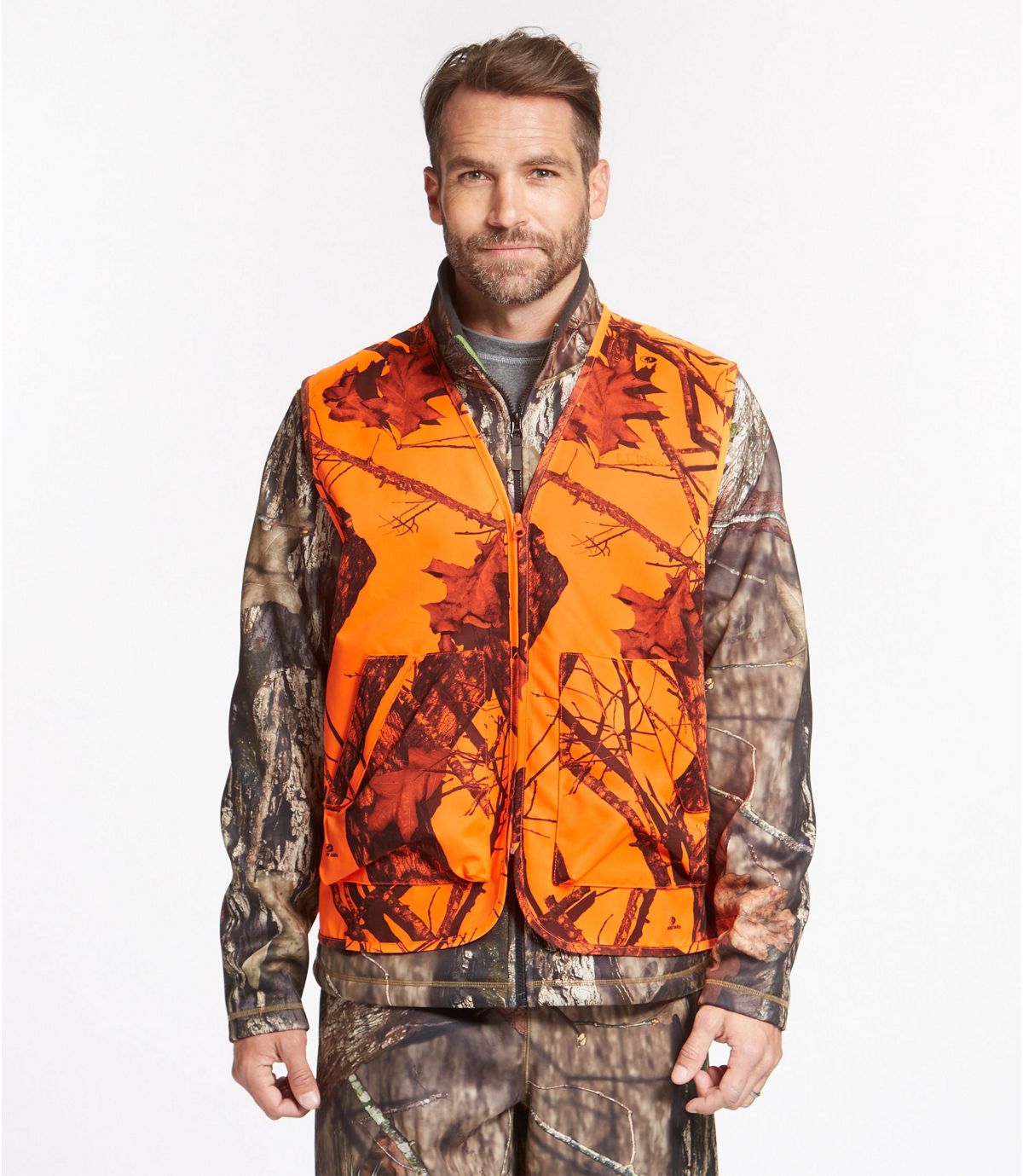 Adults' Big Game Hunting Safety Vest, Camouflage - US 3314