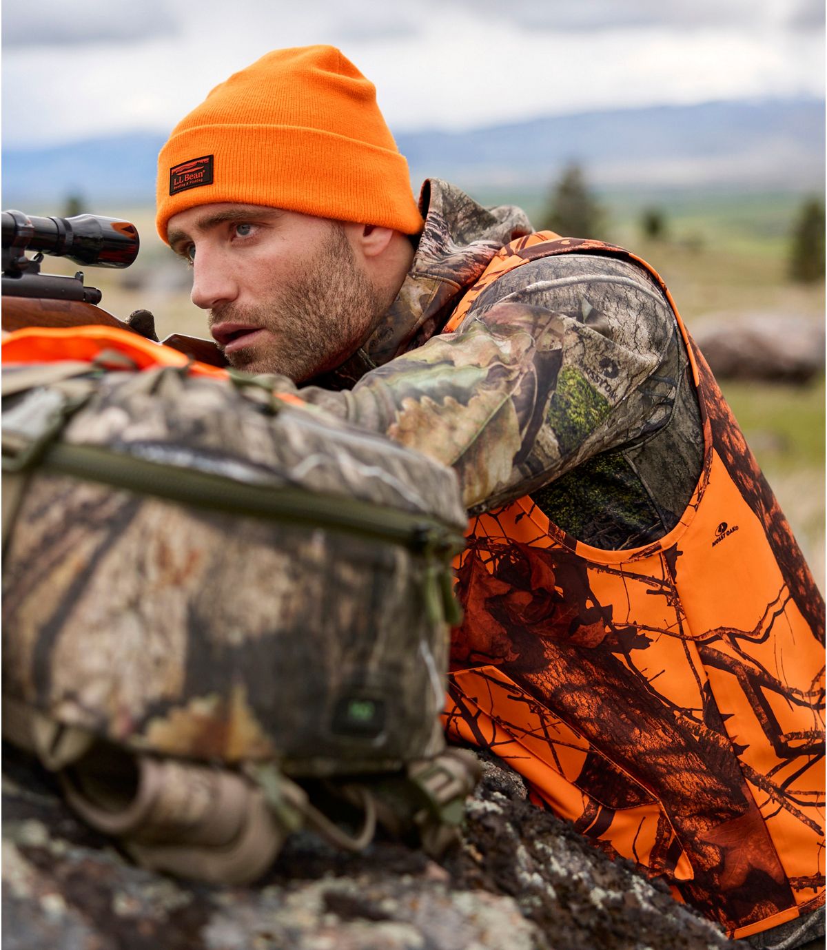 Adults' Big Game Hunting Safety Vest, Camouflage - US 3314
