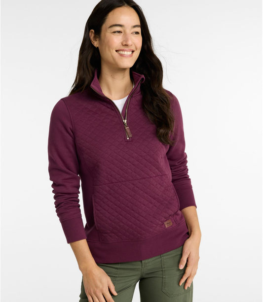 Women's Quilted Quarter-Zip Pullover - US 1851