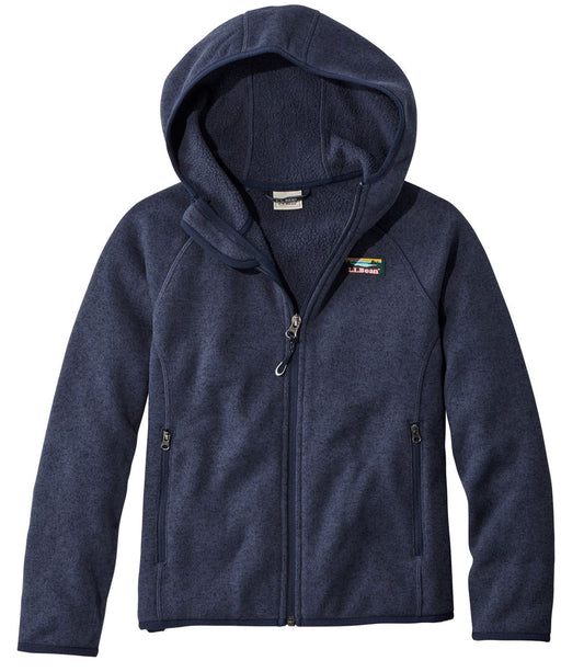 Kids' L.L.Bean Sweater Fleece, Hooded - US 7322
