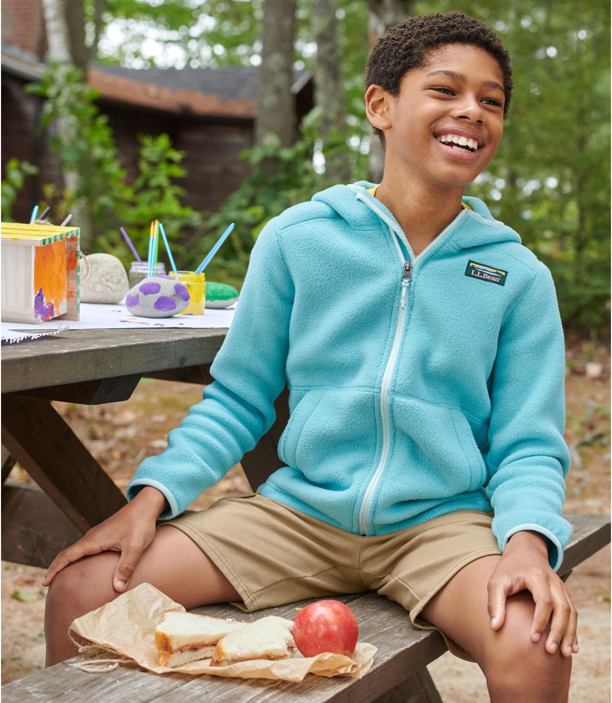 Kids' Mountain Classic Fleece, Hooded - US 8460