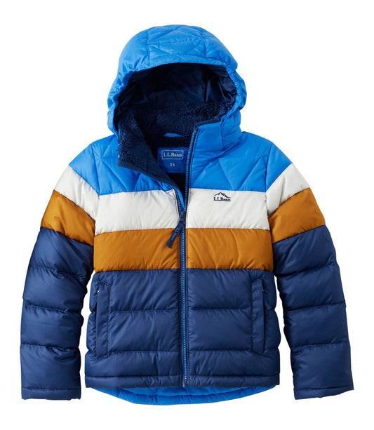 Kids' Bean's Down Jacket, Colorblock - US 0291