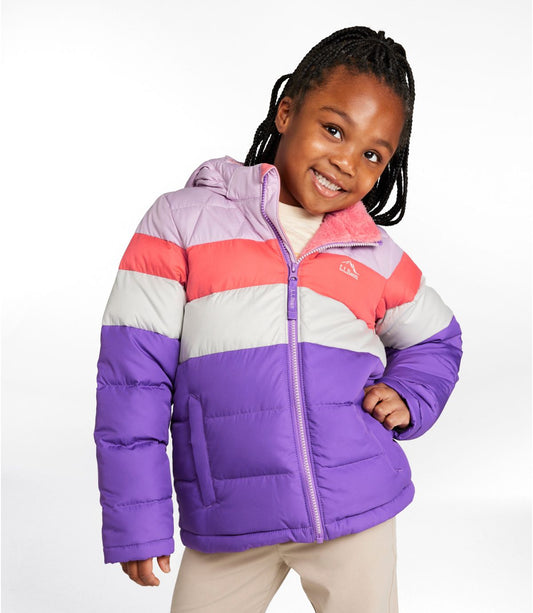 Kids' Bean's Down Jacket, Colorblock - US 0291