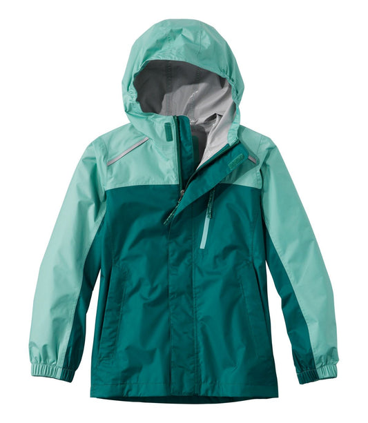 Kids' Trail Model Rain Jacket, Colorblock - US 7367