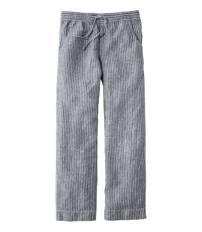 Women's Premium Washable Linen Pull-On Pants, Stripe - US 2610