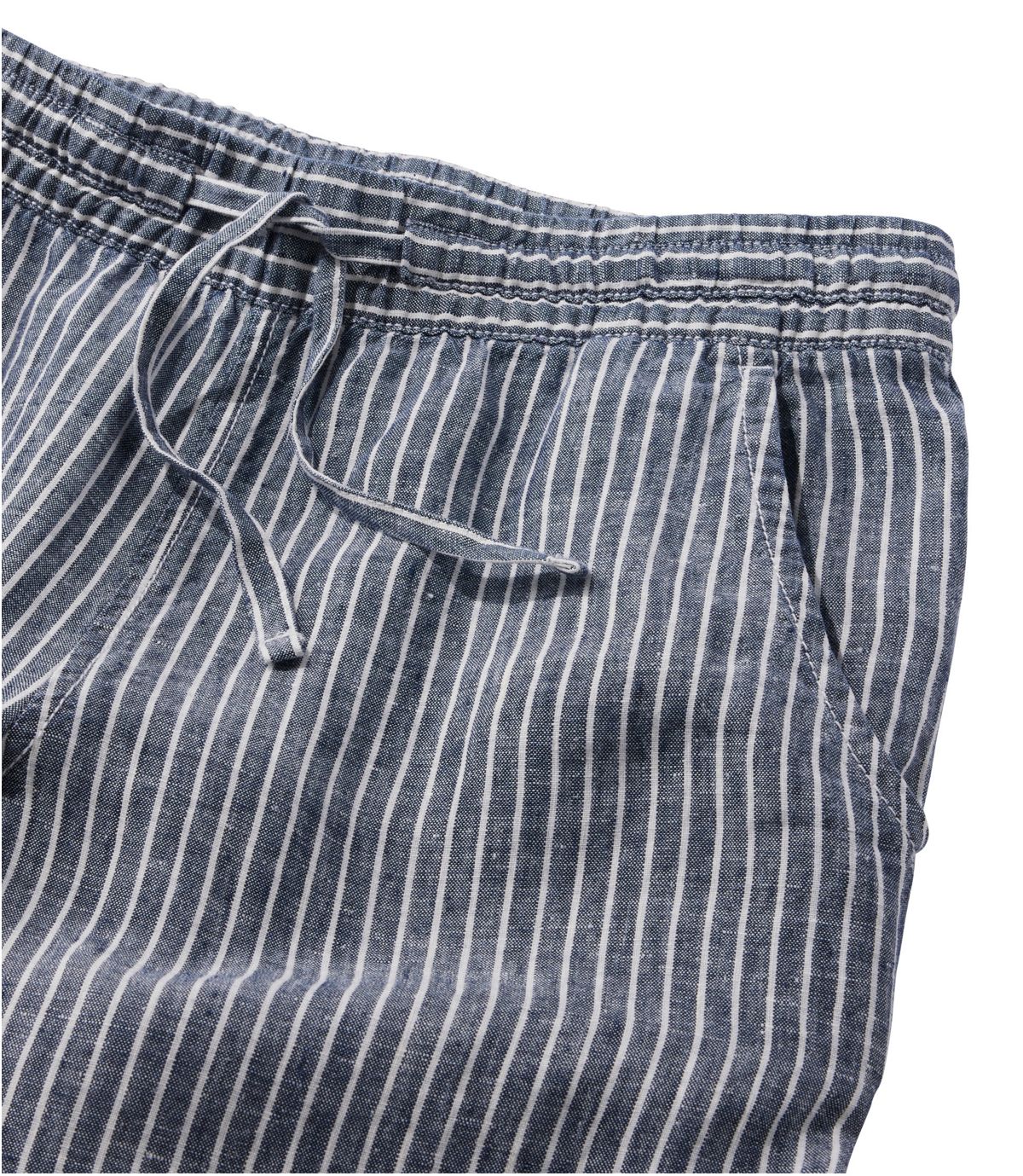 Women's Premium Washable Linen Pull-On Pants, Stripe - US 2610