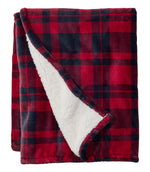 Wicked Plush Sherpa Throw, Plaid - US 8635