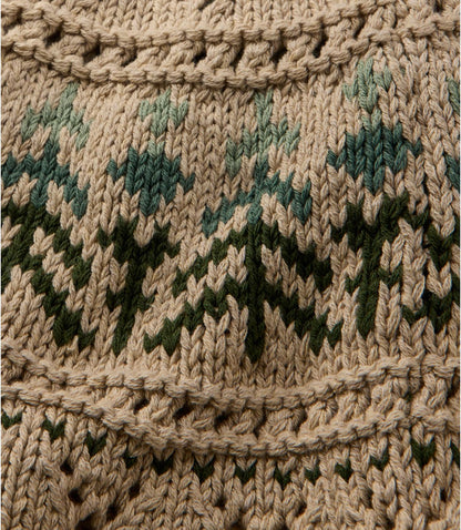 Women's Signature Cotton Fisherman Sweater, Short Cardigan Fair Isle - US 8825