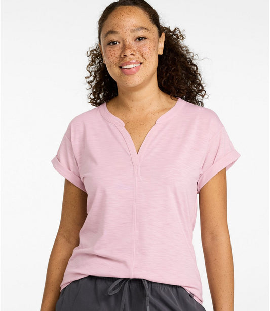Women's Streamside Tee, Short-Sleeve Splitneck - US 2553