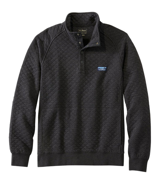Men's Quilted Sweatshirt, Mockneck - US 7256